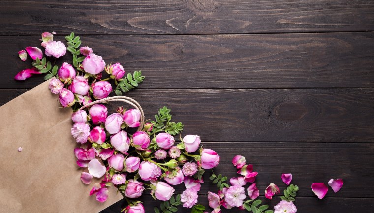 Фотофон с цветами