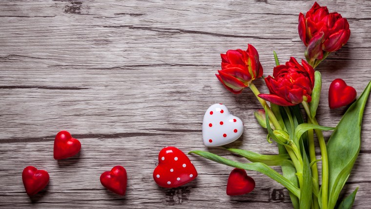 Цветы на фоне дерева