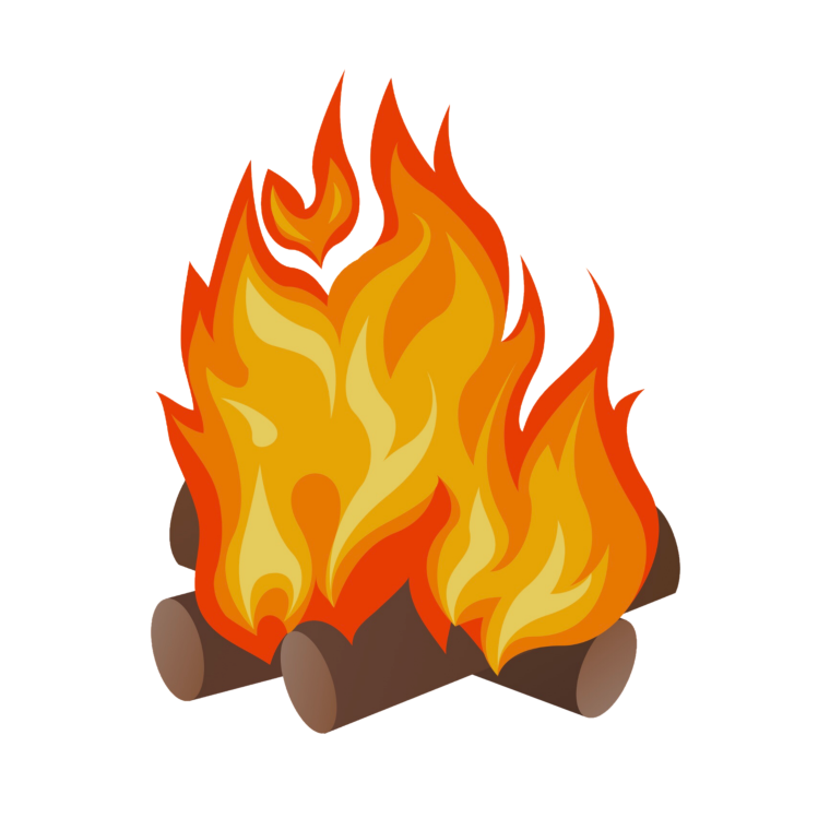 Чаша для костра вектор