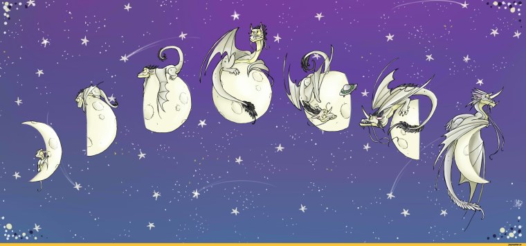 Луна прикольные рисунки