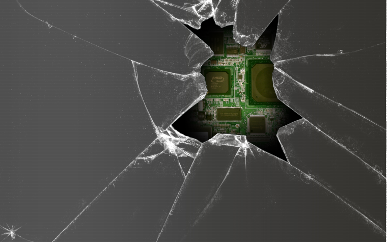 Эффект разбитого экрана