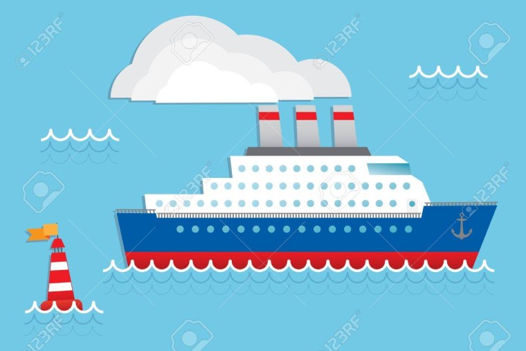 Пассажирские корабли для рисования