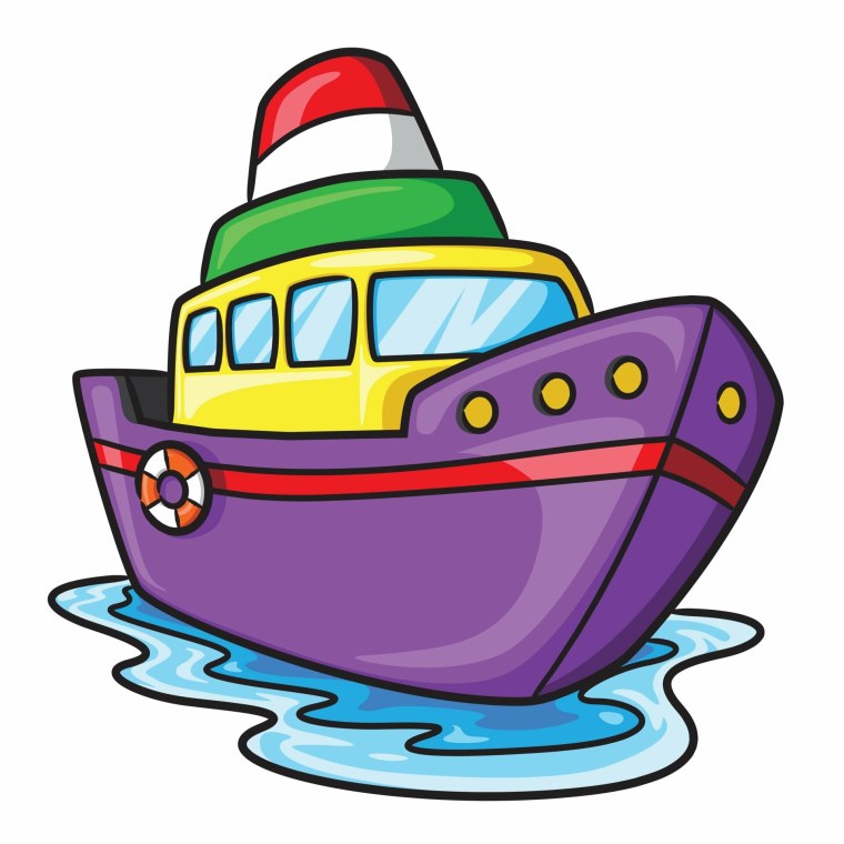 Теплоход мультяшный