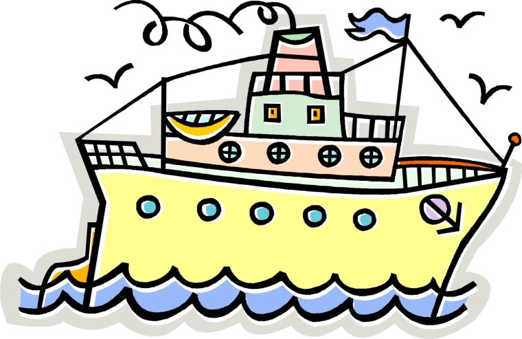 Теплоход рисунок