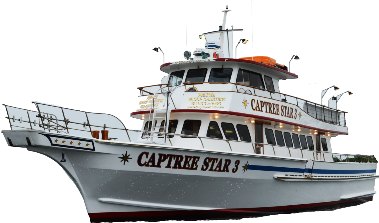 Теплоход на белом фоне