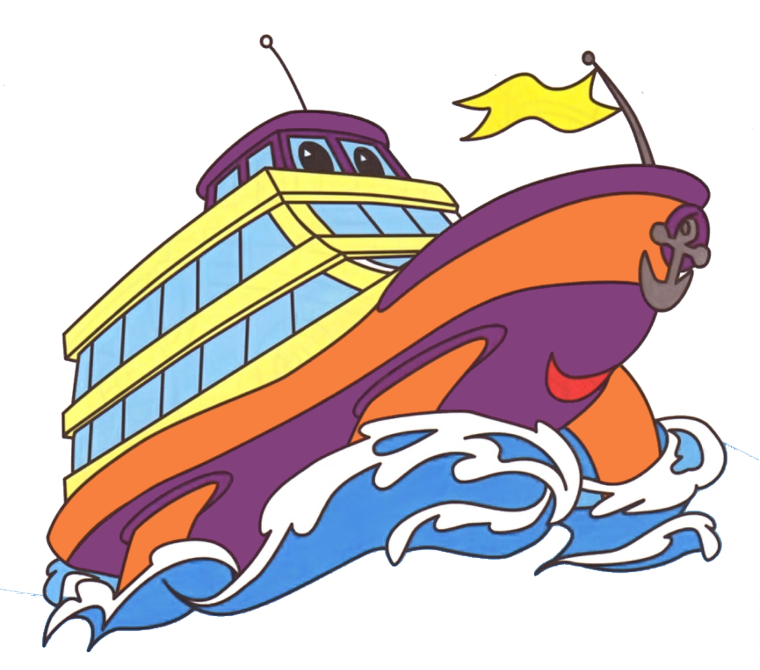 Морской корабль мультяшный