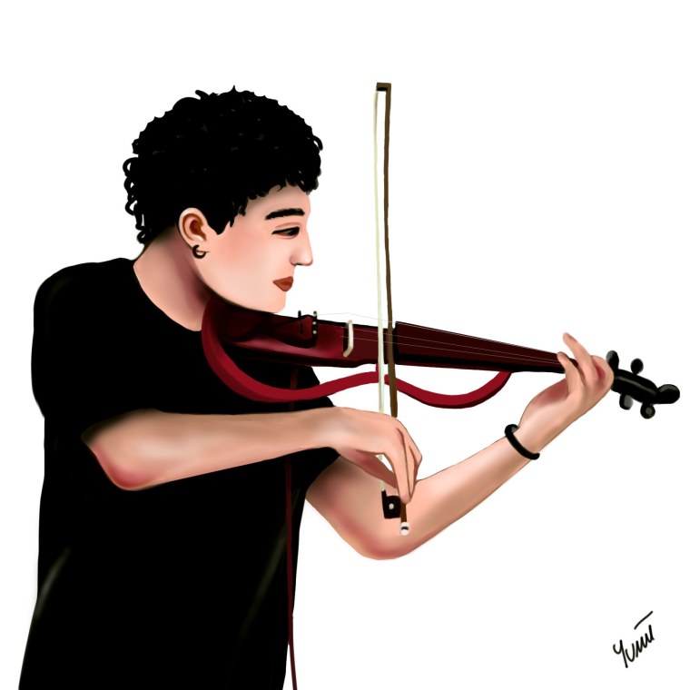 Скрипач Графика