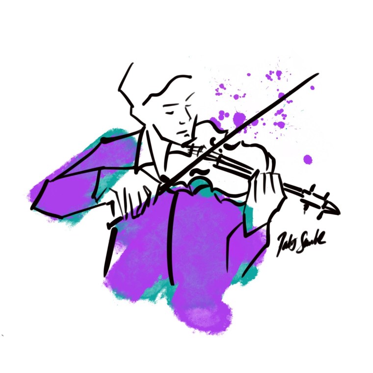 Икуто со скрипкой