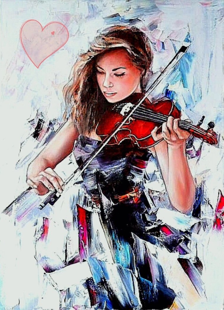 Скрипач мультяшный