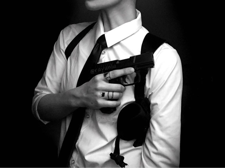 Парень с оружием Эстетика