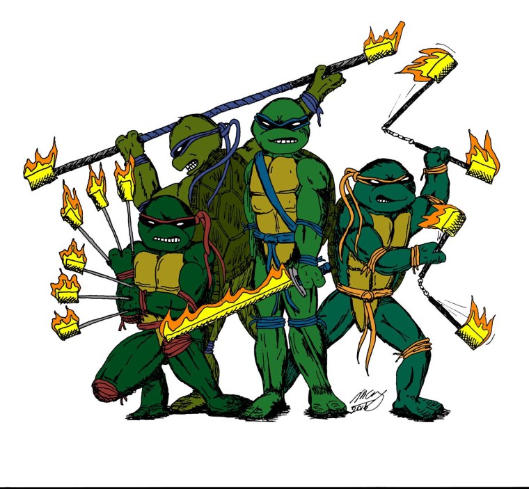 Пашки ниндзя Черепашки ниндзя