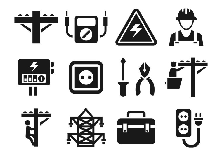 Пиктограммы электрика