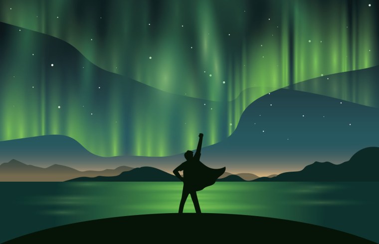 Северное сияние стилизация