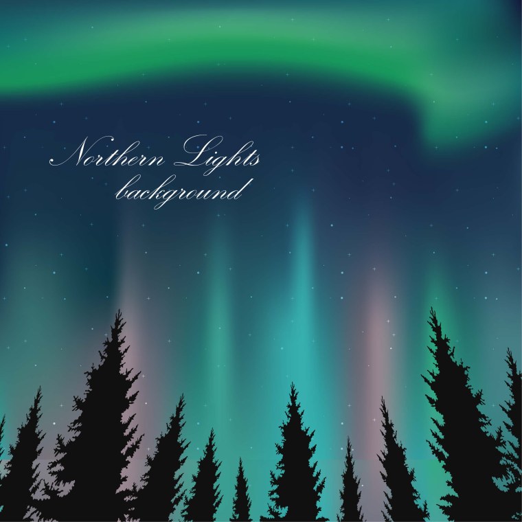 Северное сияние Минимализм