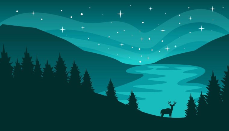 Полярное сияние вектор