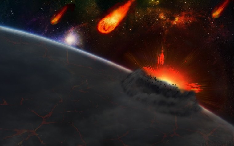 Метеорит арт