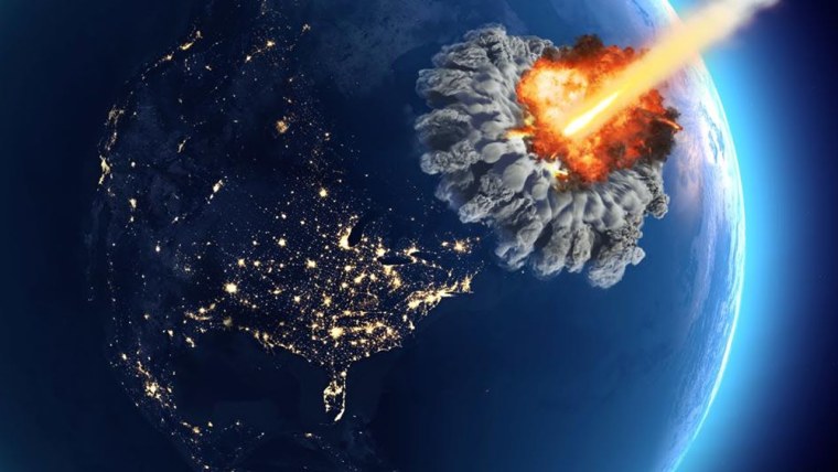 Падающий астероид