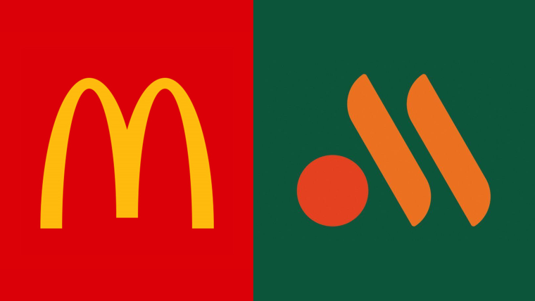 Логотип макдональдс на 8 марта