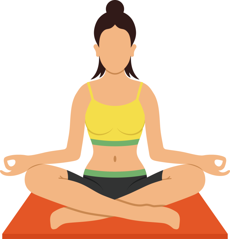 Медитация на белом фоне