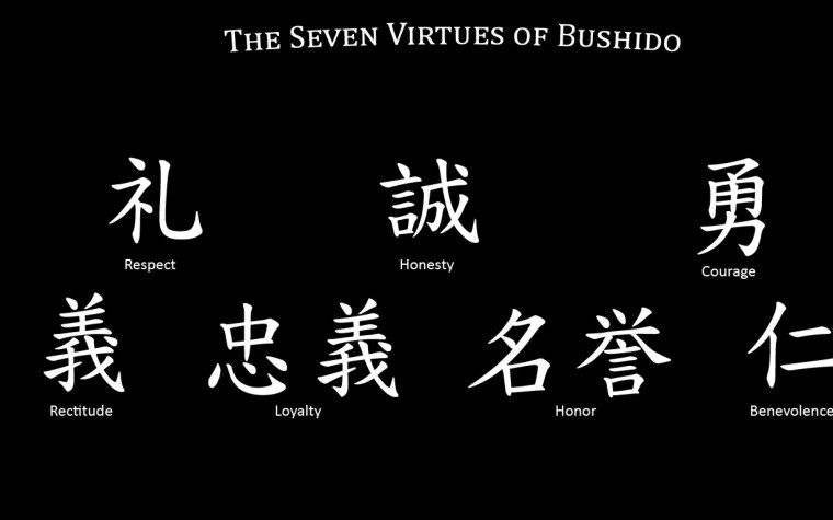 Иероглифы на черном фоне