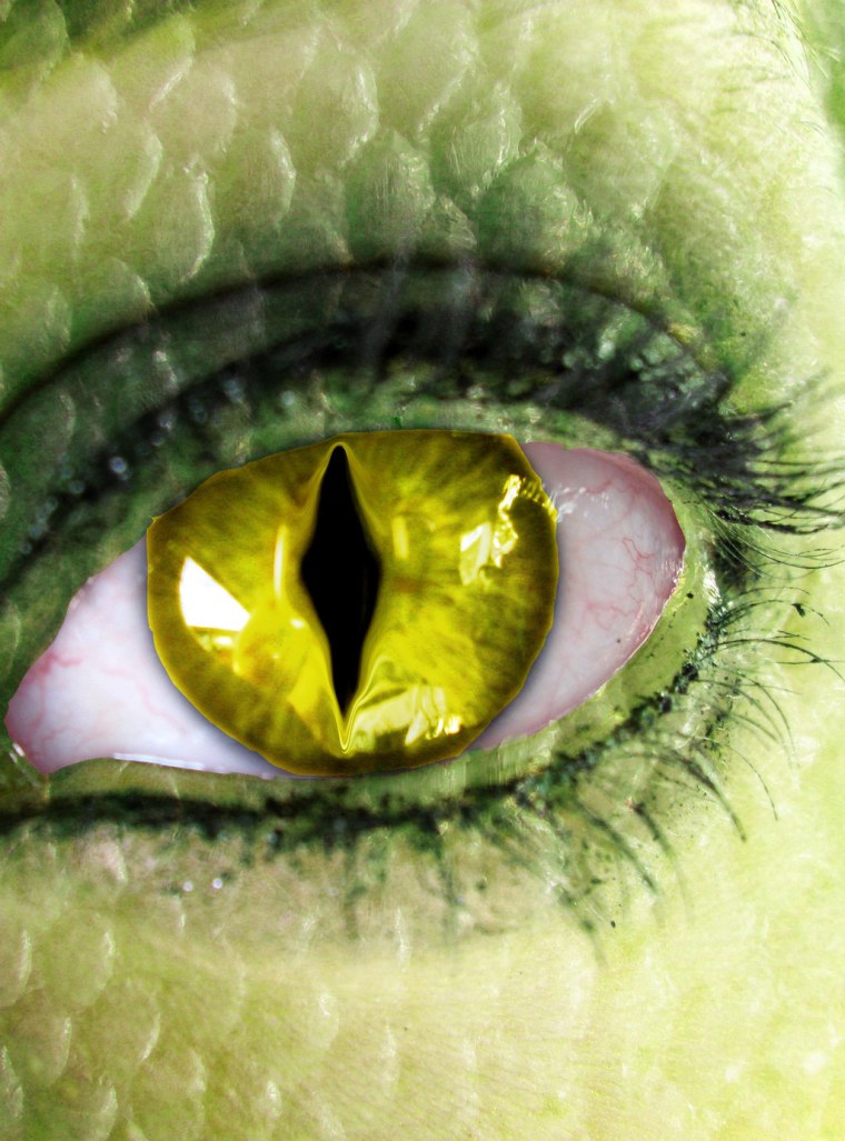 Салатовые глаза