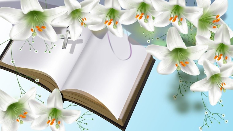 Лилии на Светлом фоне