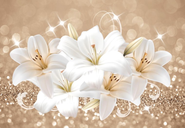 Фотообои лилии