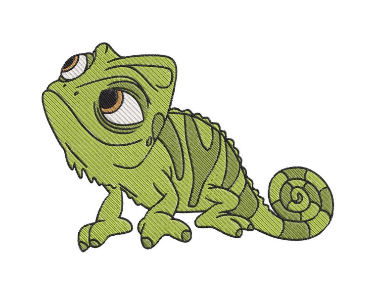 Рапунцель хамелеон Паскаль рисунок