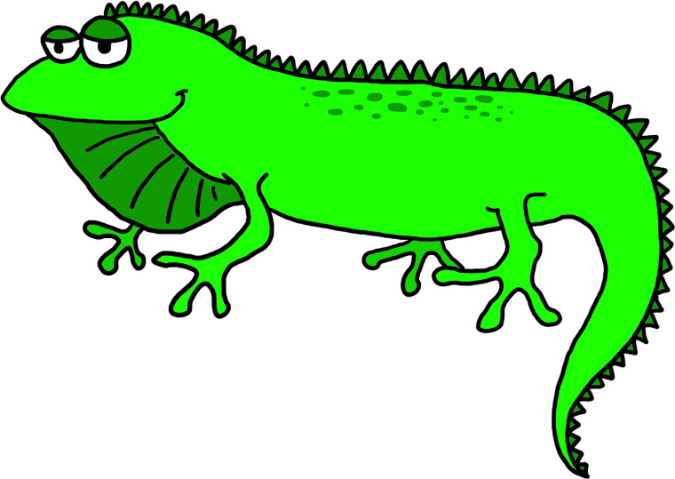 Игуана мультяшная