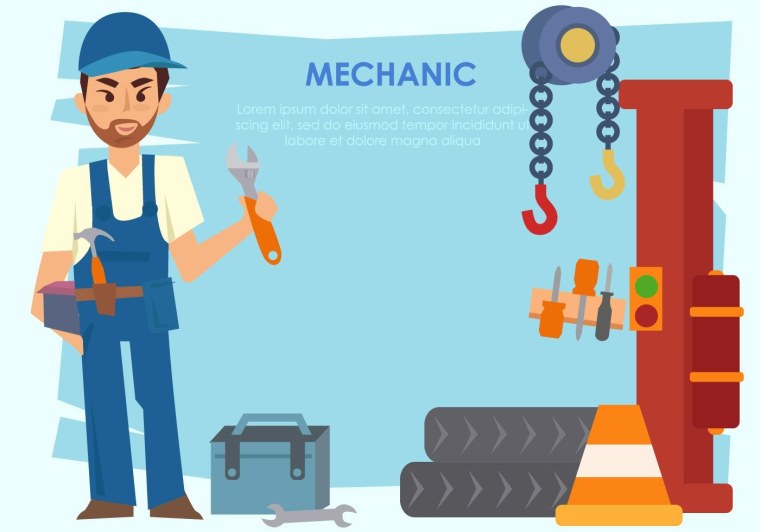 Механик иллюстрация