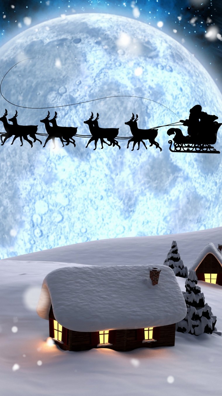 Новогодние заставки на айфон