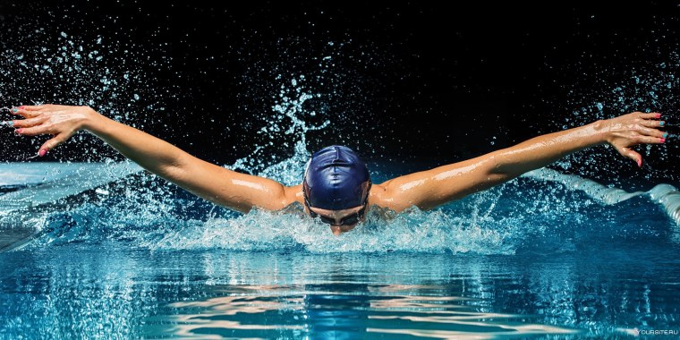 Плавание кролем баттерфляем