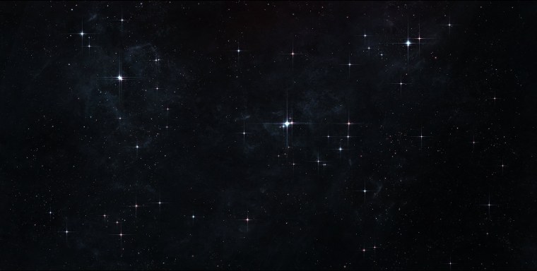 Черное небо со звездами