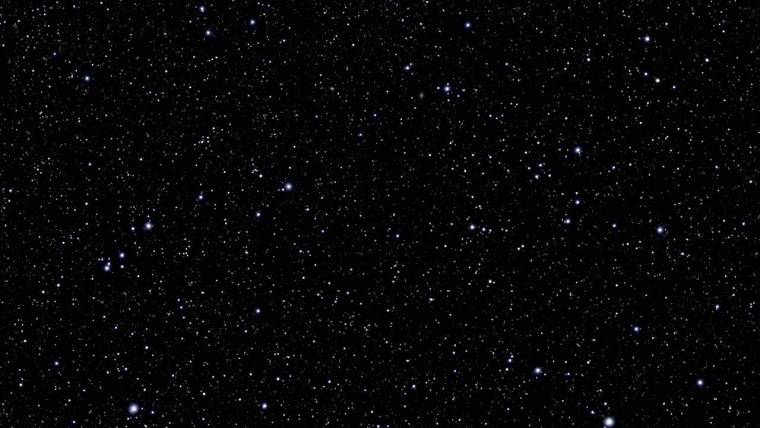 Черный космос со звездами