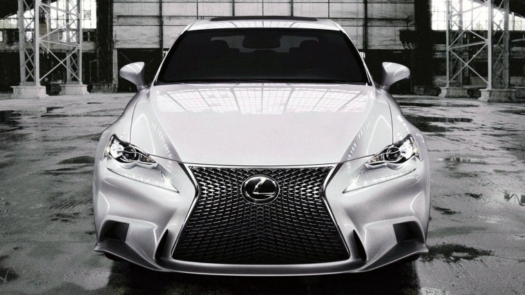 Lexus GS 2016 черный фары в темноте