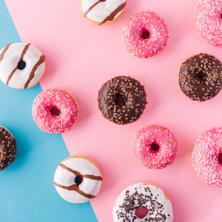 Пончик розовый