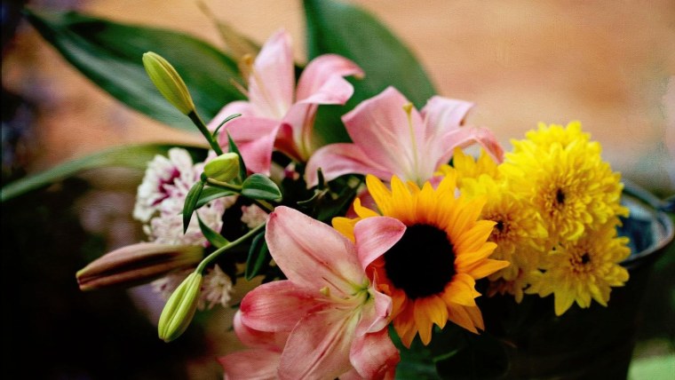 Осенние цветы букет