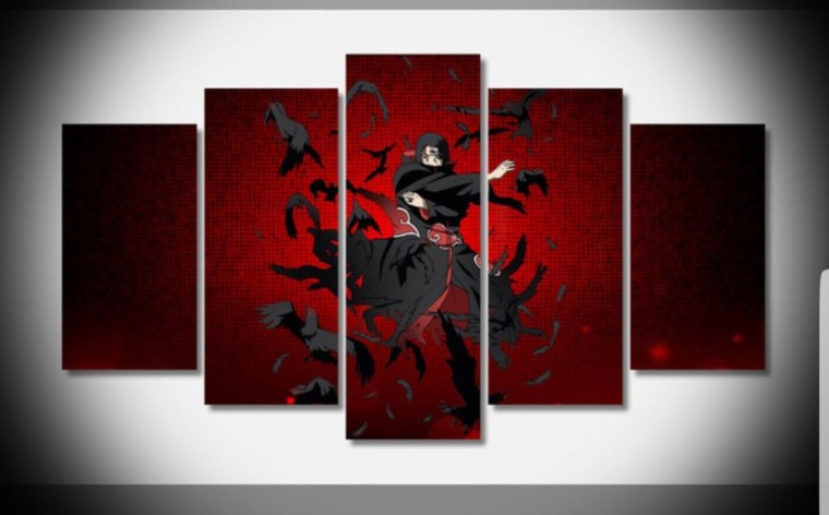 Итачи Учиха на холсте