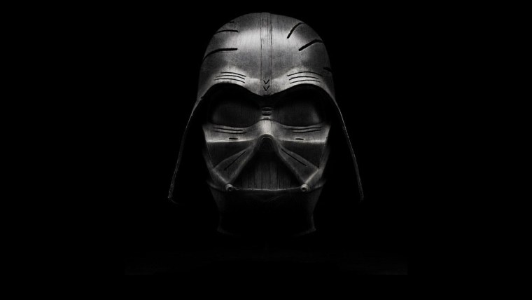 Дарт Вейдер шлем на черном фоне