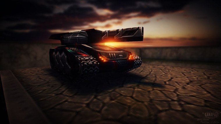 Танк в зимнем лесу