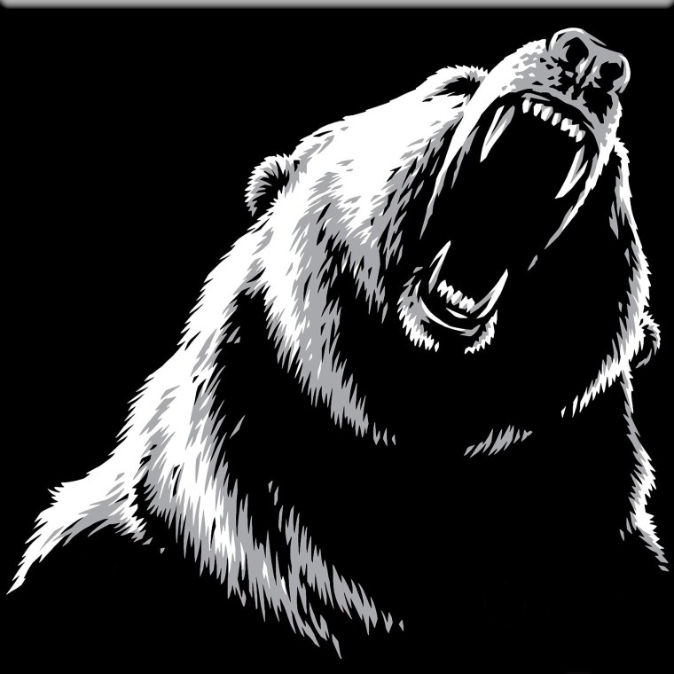 Злой медведь раскраска
