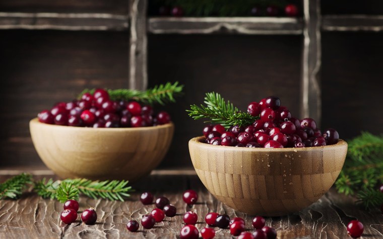 Натюрморт с клюквой