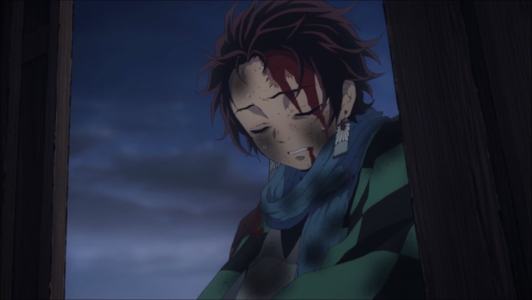 Танджиро Камадо плачет