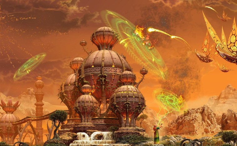 Магический храм фэнтези