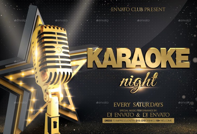 Листовка караоке