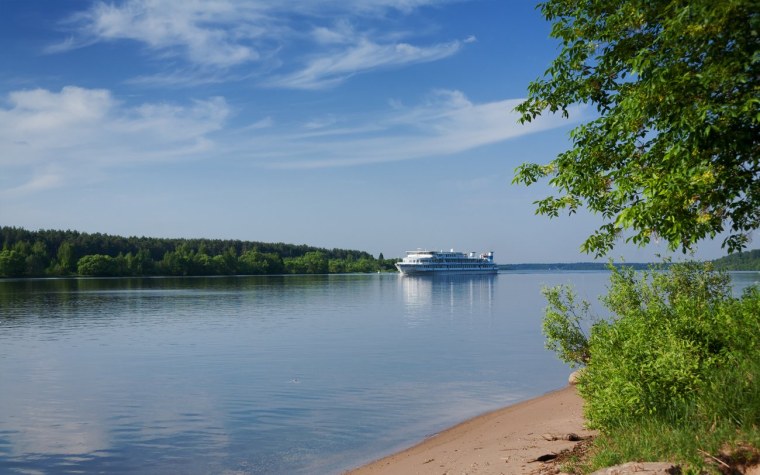 Река Волга Конаково