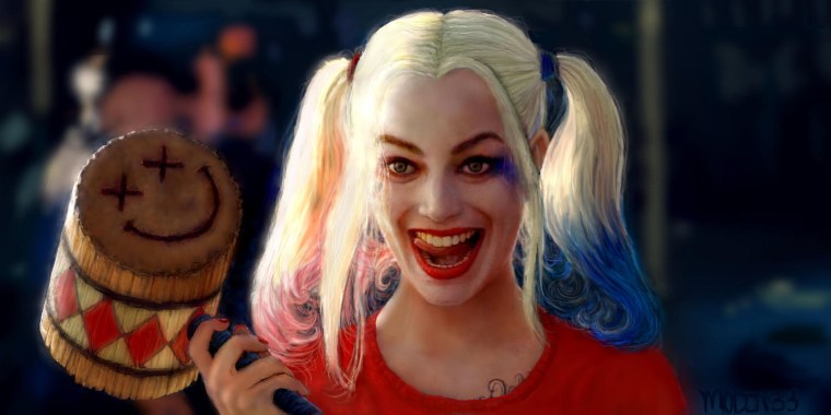 Марго Робби Харли Квинн улыбка