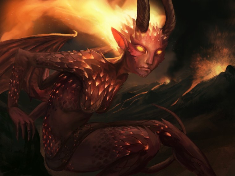 Legend of the cryptids демон мужчины