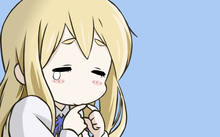 Аниме девочка просит