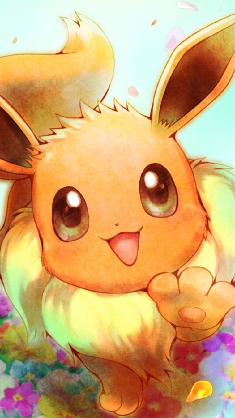 Покемон иви и Пикачу милые